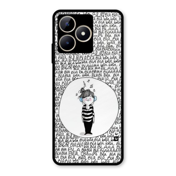 Music And Bla Bla Metal Back Case for Realme C53