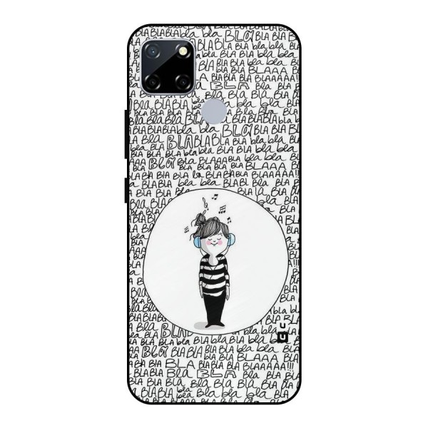 Music And Bla Bla Metal Back Case for Realme Narzo 30A