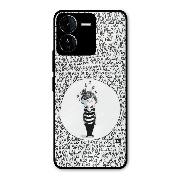 Music And Bla Bla Metal Back Case for iQOO Z9