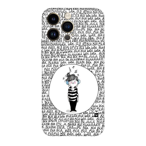 Music And Bla Bla Original Polycarbonate Back Case for iPhone 14 Pro Max
