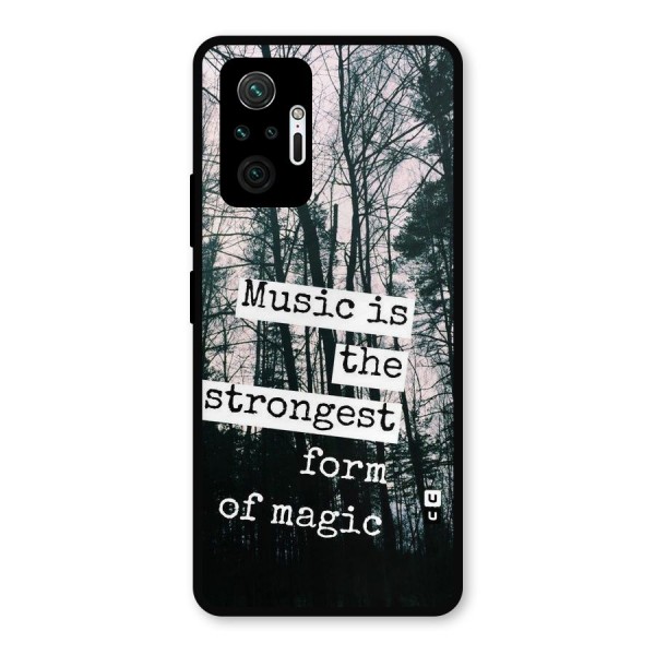 Music Magic Metal Back Case for Redmi Note 10 Pro Max