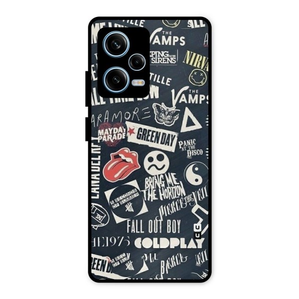 Music My Paradise Metal Back Case for Redmi Note 12 Pro
