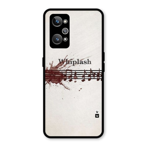 Music Notes Splash Metal Back Case for Realme GT 2