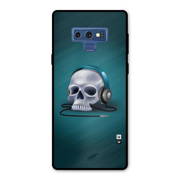 Music Skull Metal Back Case for Galaxy Note 9