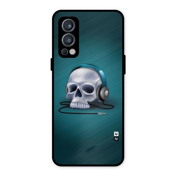 Music Skull Metal Back Case for OnePlus Nord 2 5G