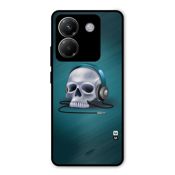 Music Skull Metal Back Case for Poco M7 Pro 5G