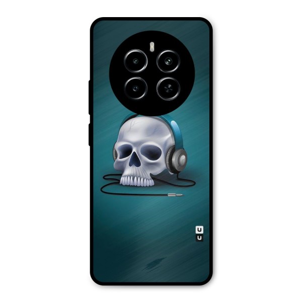 Music Skull Metal Back Case for Realme P1