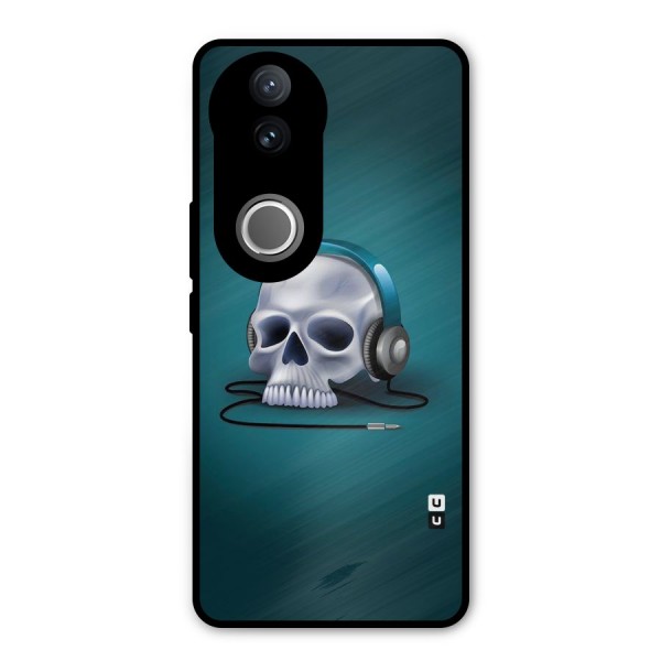 Music Skull Metal Back Case for Vivo V50e