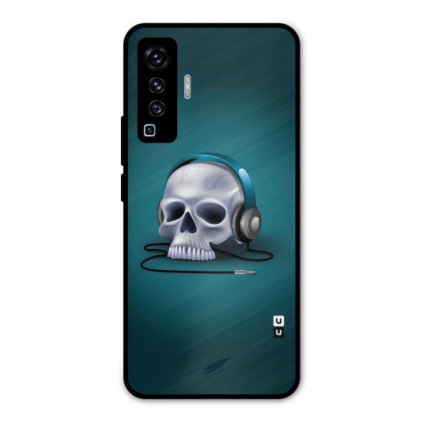 Music Skull Metal Back Case for Vivo X50