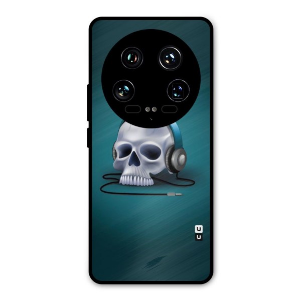 Music Skull Metal Back Case for Xiaomi 14 Ultra
