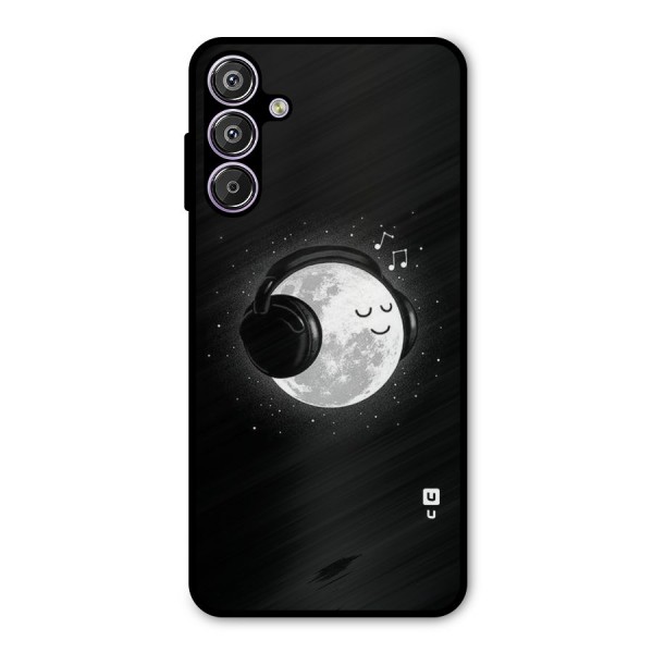 Music World Enjoying Metal Back Case for Galaxy F15
