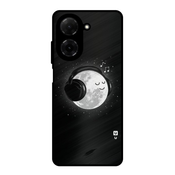 Music World Enjoying Metal Back Case for Poco C71