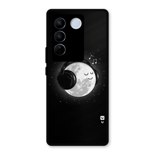 Music World Enjoying Metal Back Case for Vivo V27 Pro