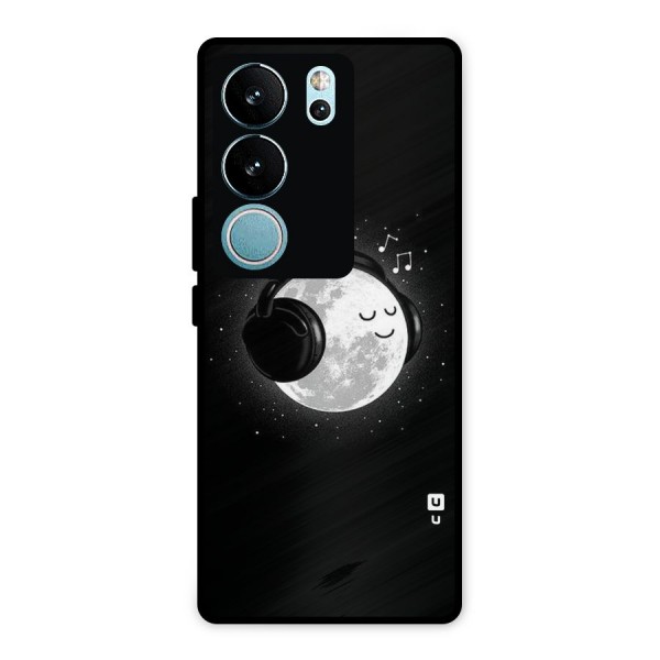 Music World Enjoying Metal Back Case for Vivo V29 Pro