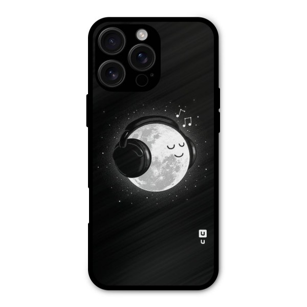 Music World Enjoying Metal Back Case for iPhone 16 Pro Max