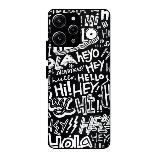 My Friend Glass Back Case for Redmi 12 4G