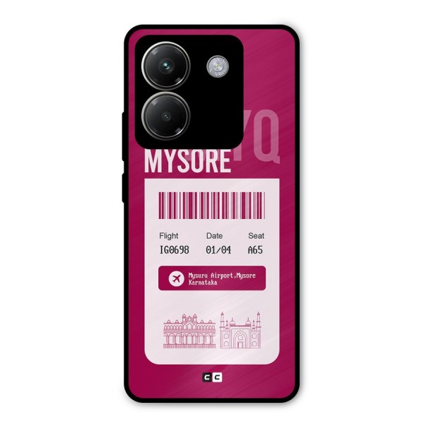 Mysore Boarding Pass Metal Back Case for Poco M7 Pro 5G
