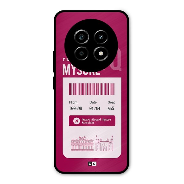 Mysore Boarding Pass Metal Back Case for Realme 13 Pro