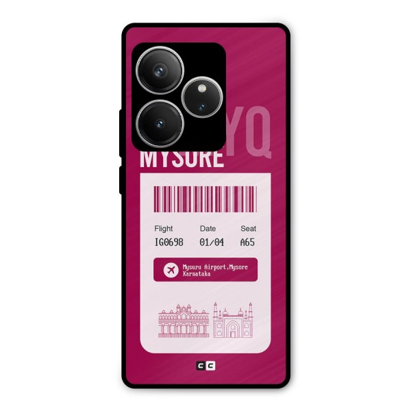 Mysore Boarding Pass Metal Back Case for Realme GT 6