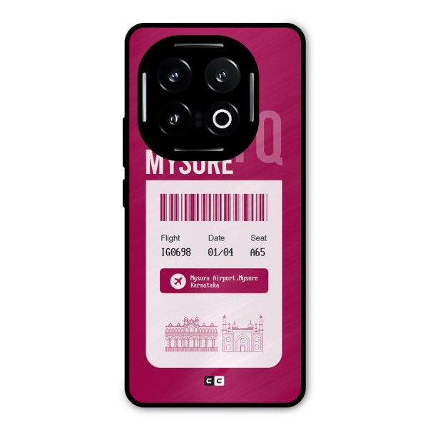 Mysore Boarding Pass Metal Back Case for iQOO 13