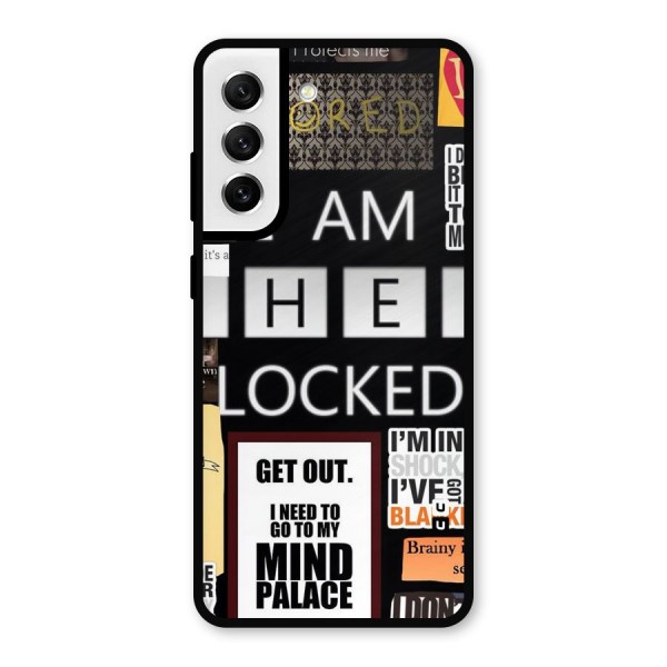 Mystery Pattern Metal Back Case for Galaxy S21 FE 5G