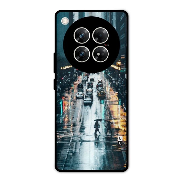 NY Streets Rainy Metal Back Case for Infinix Zero 40 5G