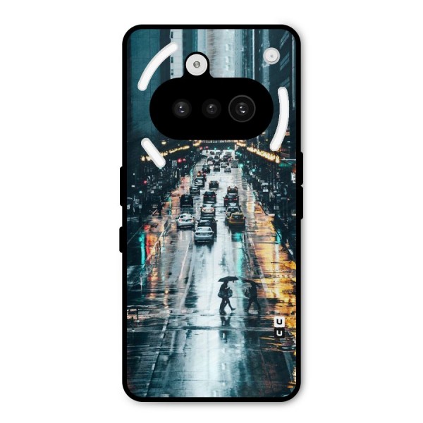 NY Streets Rainy Metal Back Case for Nothing Phone 3a