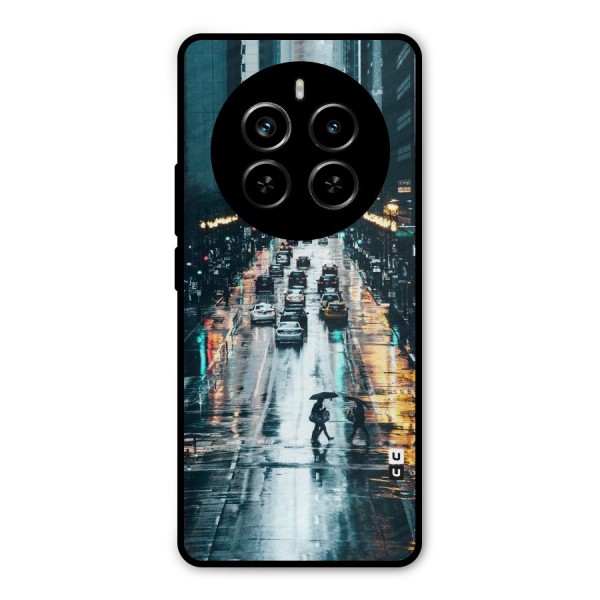 NY Streets Rainy Metal Back Case for Realme P1 Pro