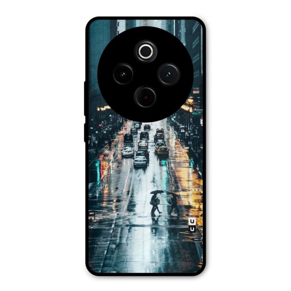 NY Streets Rainy Metal Back Case for iQOO Z10