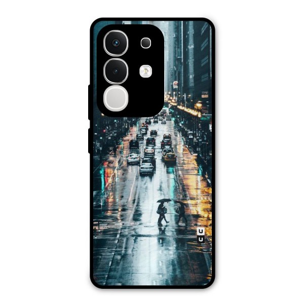NY Streets Rainy Metal Back Case for iQOO Z10x