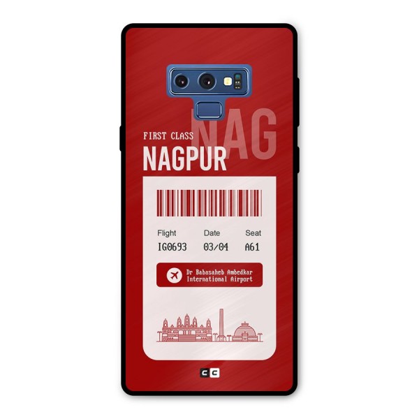 Nagpur Boarding Pass Metal Back Case for Galaxy Note 9