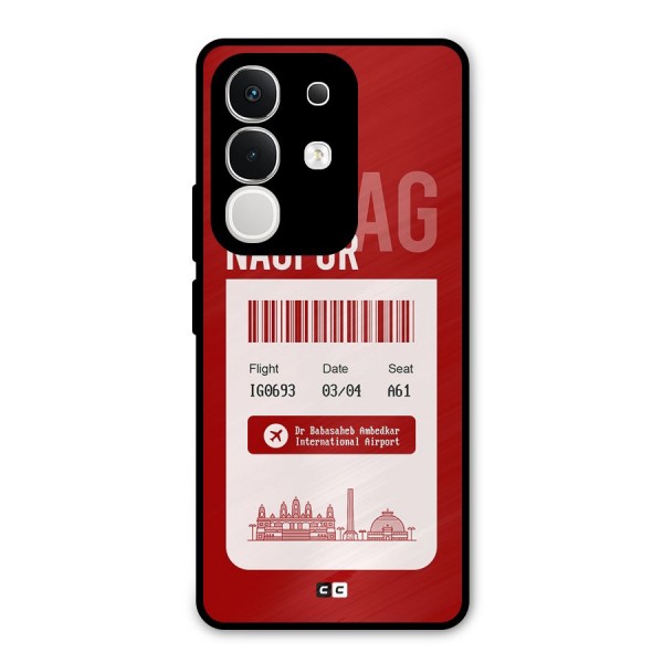 Nagpur Boarding Pass Metal Back Case for iQOO Z10x