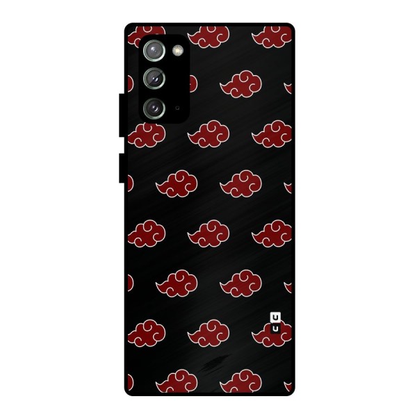 Naruto Akatsuki Pattern Metal Back Case for Galaxy Note 20