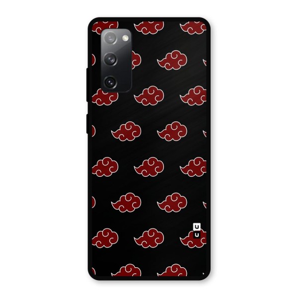 Naruto Akatsuki Pattern Metal Back Case for Galaxy S20 FE 5G