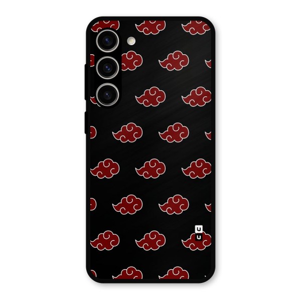 Naruto Akatsuki Pattern Metal Back Case for Galaxy S23 Plus