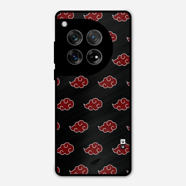 Naruto Akatsuki Pattern Metal Back Case for OnePlus 12