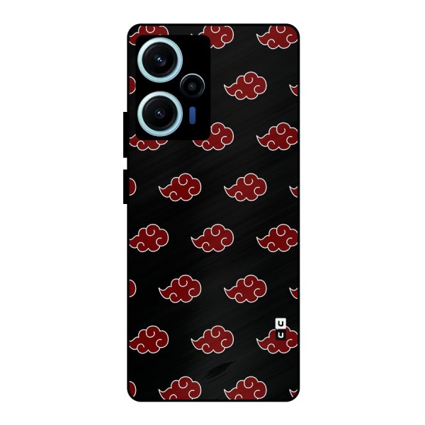 Naruto Akatsuki Pattern Metal Back Case for Poco F5