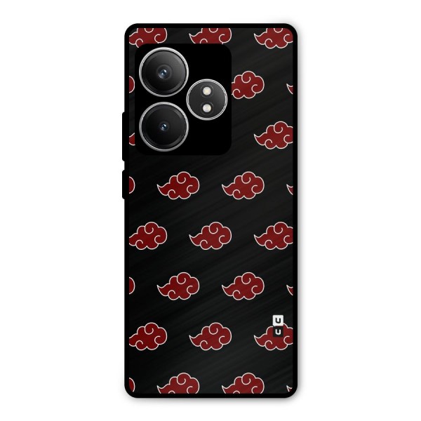 Naruto Akatsuki Pattern Metal Back Case for Realme GT 6T