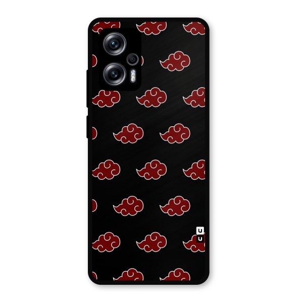Naruto Akatsuki Pattern Metal Back Case for Redmi K50i