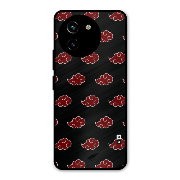 Naruto Akatsuki Pattern Metal Back Case for Vivo T3x