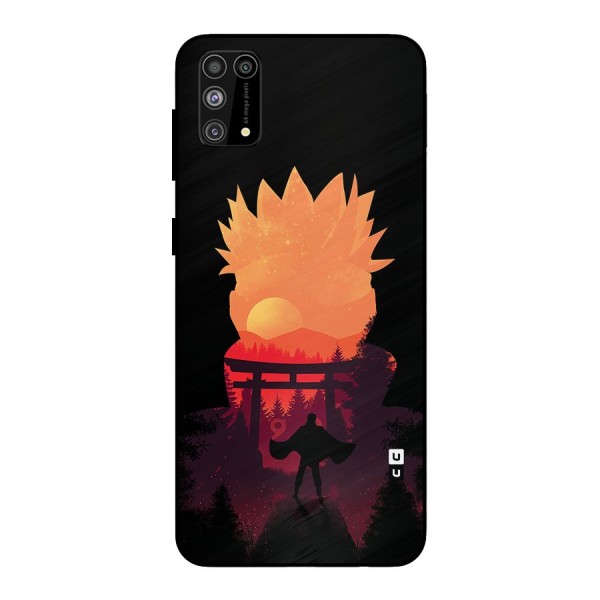 Naruto Anime Sunset Art Metal Back Case for Galaxy F41