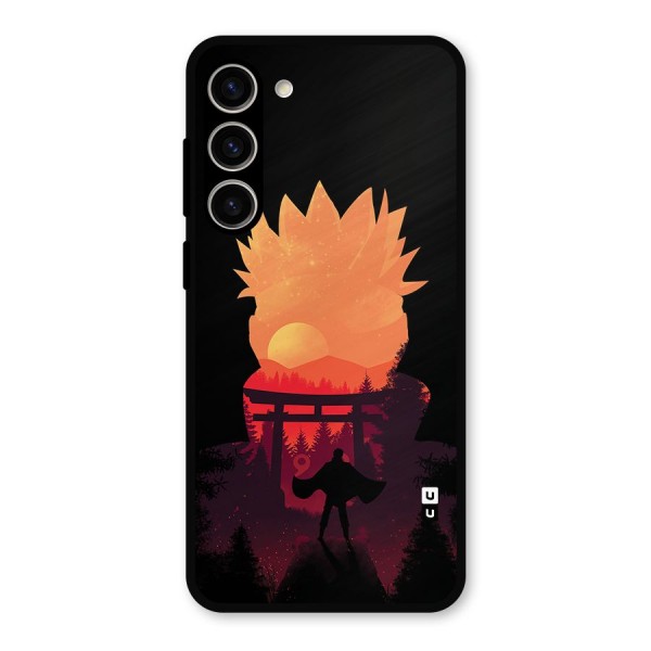 Naruto Anime Sunset Art Metal Back Case for Galaxy S23 Plus