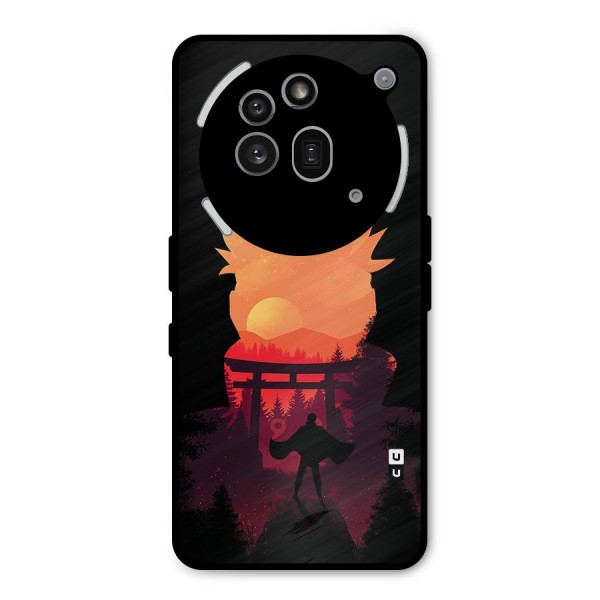 Naruto Anime Sunset Art Metal Back Case for Nothing Phone 3a Pro