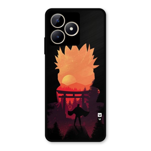 Naruto Anime Sunset Art Metal Back Case for Realme C53