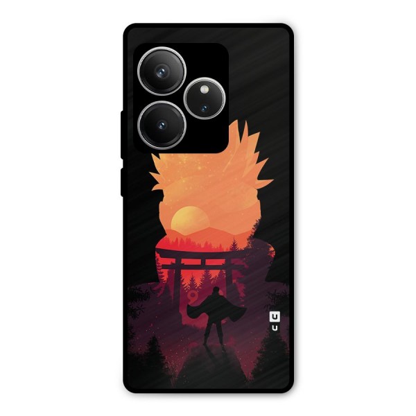 Naruto Anime Sunset Art Metal Back Case for Realme GT 6