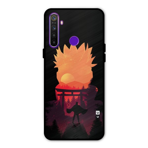 Naruto Anime Sunset Art Metal Back Case for Realme Narzo 10