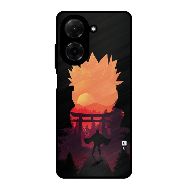 Naruto Anime Sunset Art Metal Back Case for Redmi A5 4G