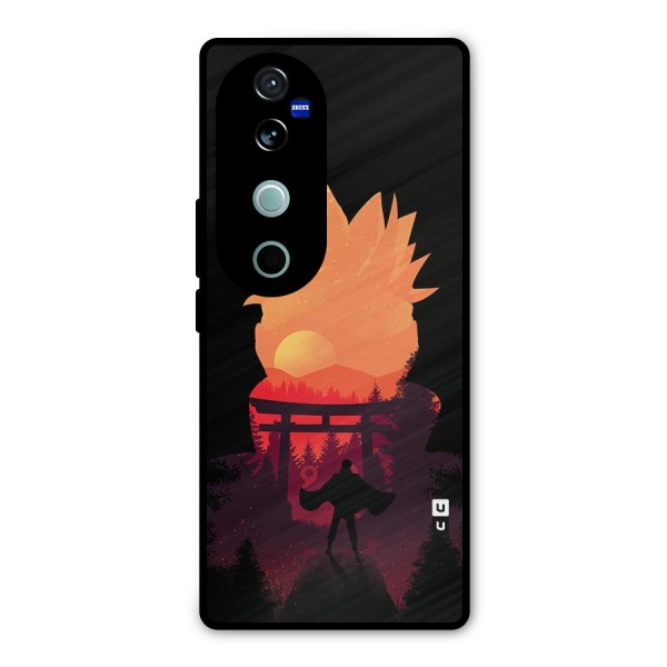 Naruto Anime Sunset Art Metal Back Case for Vivo V40