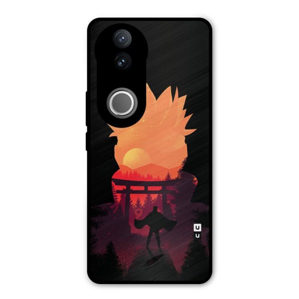 Naruto Anime Sunset Art Metal Back Case for Vivo V50e