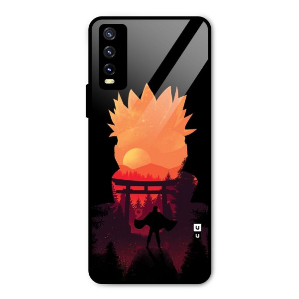 Naruto Anime Sunset Art Metal Back Case for Vivo Y20i